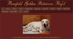 Desktop Screenshot of braefieldgoldens.com